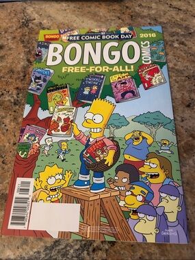 BONGO Free-For-All! Comic Cover — Multi-Color Bart Simpson Artwork